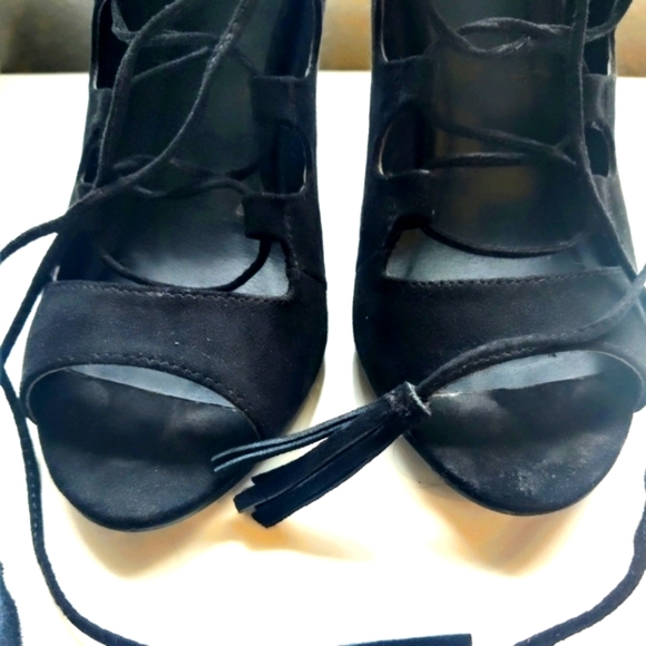 Nine West Laced Stiletto Boots - Picture 2 of 4